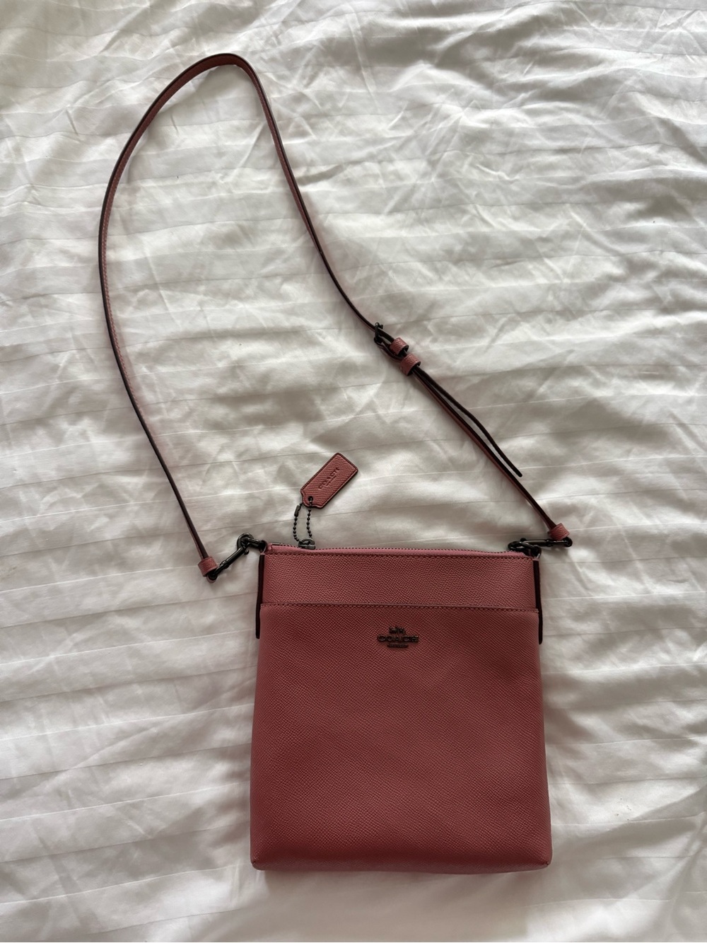 Coach Crossbody in a mauve pink color